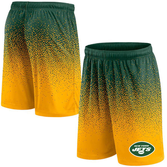 Men's New York Jets Green/Yellow Ombre Shorts Men's New York Jets Green/Yellow Ombre Shorts